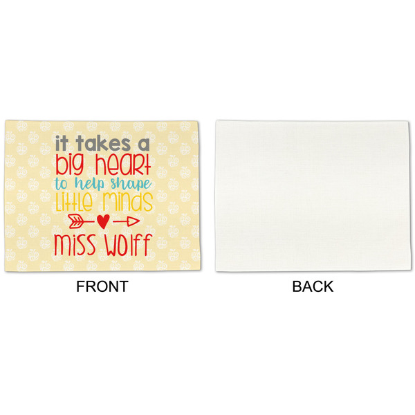 Teacher Quote Linen Placemat - APPROVAL Single (single sided)