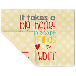 Teacher Gift Double-Sided Linen Placemat - Single (Personalized)