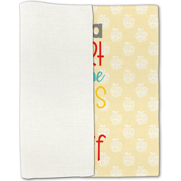 Teacher Quote Linen Placemat - Folded Half