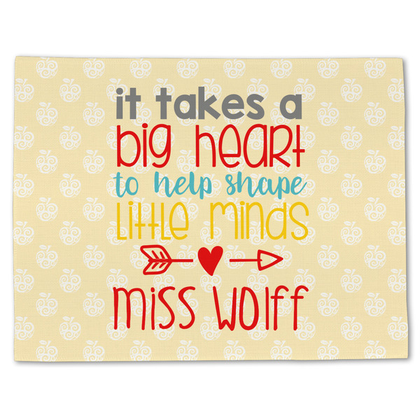 Teacher Quote Linen Placemat - Front