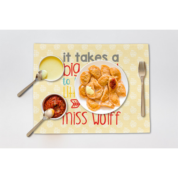 Teacher Quote Linen Placemat - Lifestyle (single)