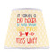 Teacher Quote Poly Film Empire Lampshade - Front View