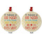 Teacher Quote Metal Ball Ornament - Front and Back