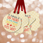 Teacher Gift Metal Ornaments - Double-Sided (Personalized)