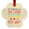 Teacher Quote Metal Paw Ornament - Front