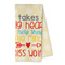 Teacher Gift Kitchen Towel - Microfiber (Personalized)