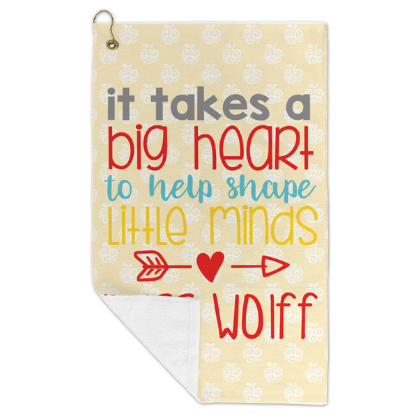Teacher Quote Microfiber Golf Towels - FOLD