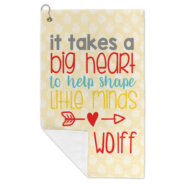Teacher Quote Microfiber Golf Towels - FOLD