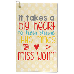 Teacher Gift Microfiber Golf Towel (Personalized)