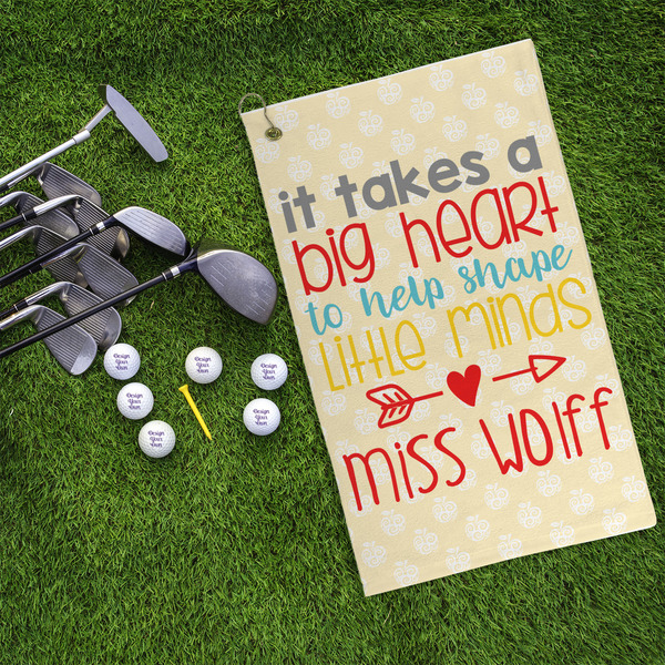 Teacher Quote Microfiber Golf Towels - LIFESTYLE