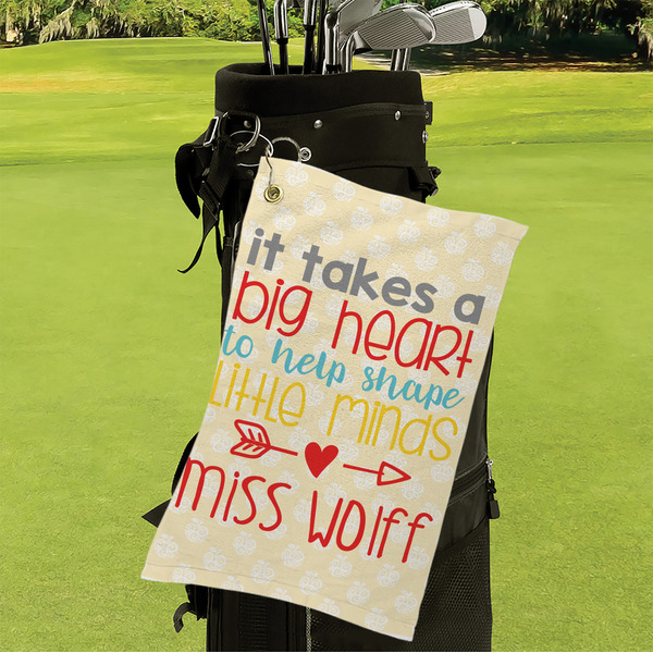 Teacher Quote Microfiber Golf Towels - Small - LIFESTYLE
