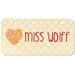 Teacher Gift Mini/Bicycle License Plate - 2 Holes (Personalized)