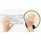 Teacher Quote Mouse Pad with Wrist Rest - LIFESYTLE 2 (in use)