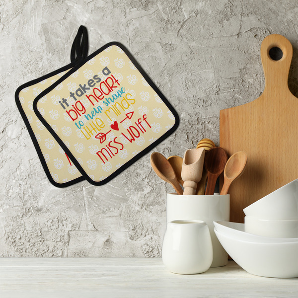 Teacher Quote Neoprene Pot Holder - Set of 2  LIFESTYLE