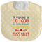 Teacher Quote New Baby Bib - Closed and Folded