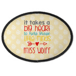 Teacher Gift Iron On Oval Patch (Personalized)
