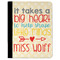 Teacher Quote Padfolio Clipboards - Large - FRONT