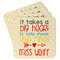 Teacher Quote Paper Coasters - Front/Main