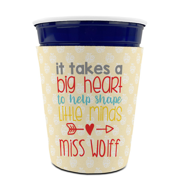 Teacher Quote Party Cup Sleeves - without bottom - FRONT (on cup)