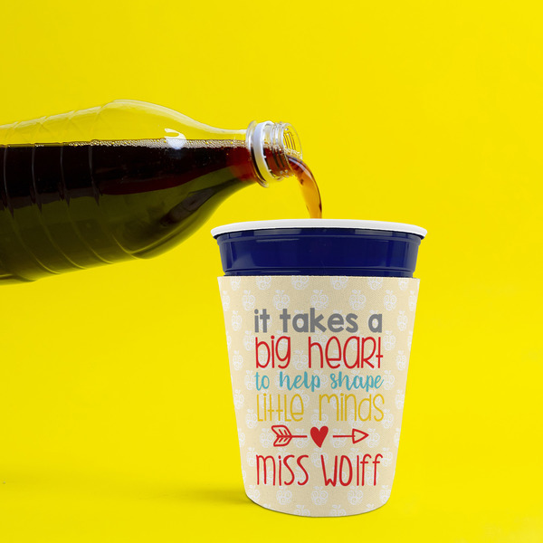 Teacher Quote Party Cup Sleeves - without bottom - Lifestyle