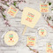 Teacher Quote Party Supplies Combination Image - All items - Plates, Coasters, Fans