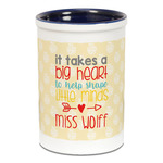 Teacher Gift Ceramic Pencil Holders - Blue