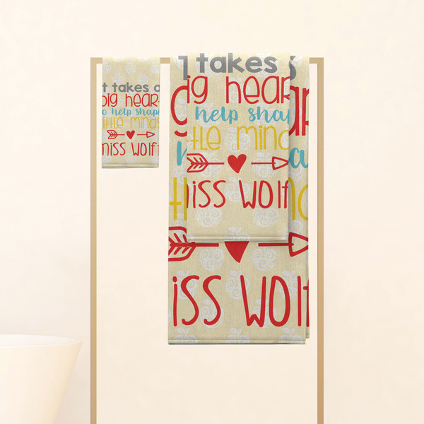 Teacher Quote Personalized Towel Set
