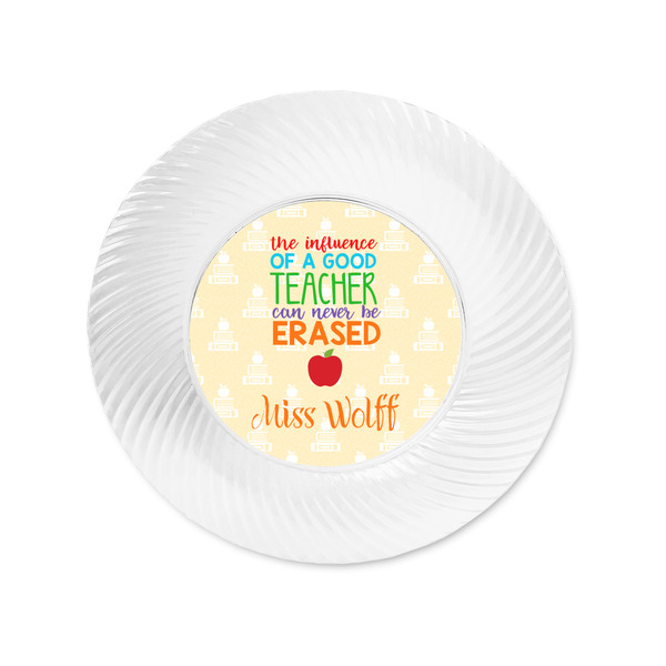 Teacher Quote Plastic Party Appetizer & Dessert Plates - Approval
