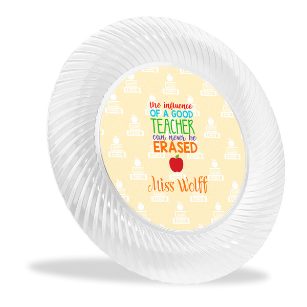 Custom Teacher Gift Plastic Party Dinner Plates - 10" (Personalized)