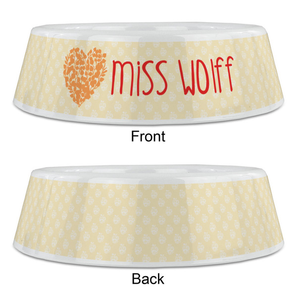 Teacher Quote Plastic Pet Bowls - Large - APPROVAL