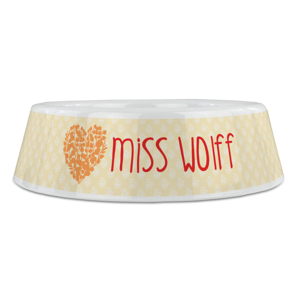 Teacher Quote Plastic Pet Bowls - Large - FRONT