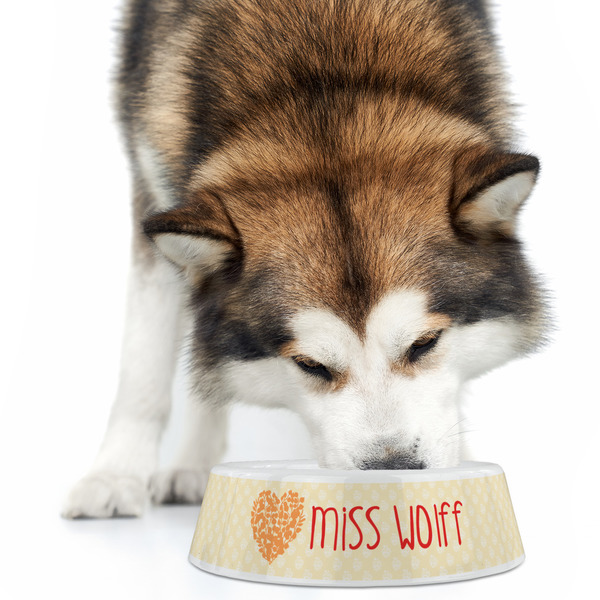 Teacher Quote Plastic Pet Bowls - Large - LIFESTYLE