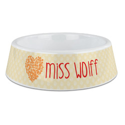 Teacher Gift Plastic Dog Bowl - Large (Personalized)