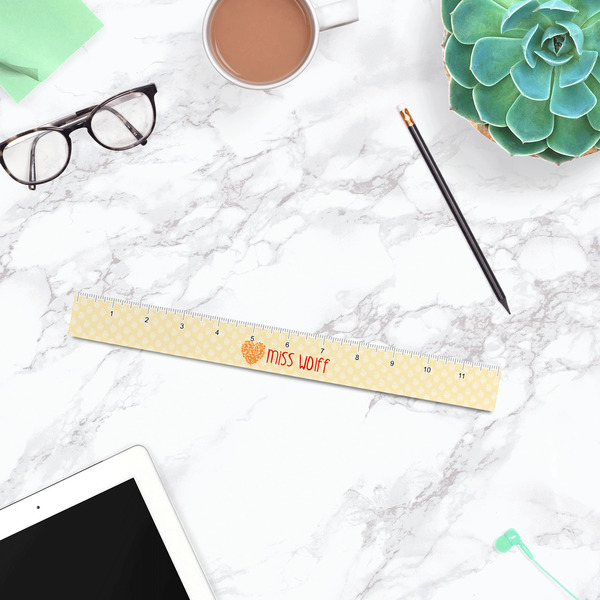 Teacher Quote Plastic Ruler - 12" - LIFESTYLE