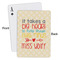 Teacher Quote Playing Cards - Approval