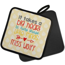 Teacher Quote Pot Holder w/ Name or Text