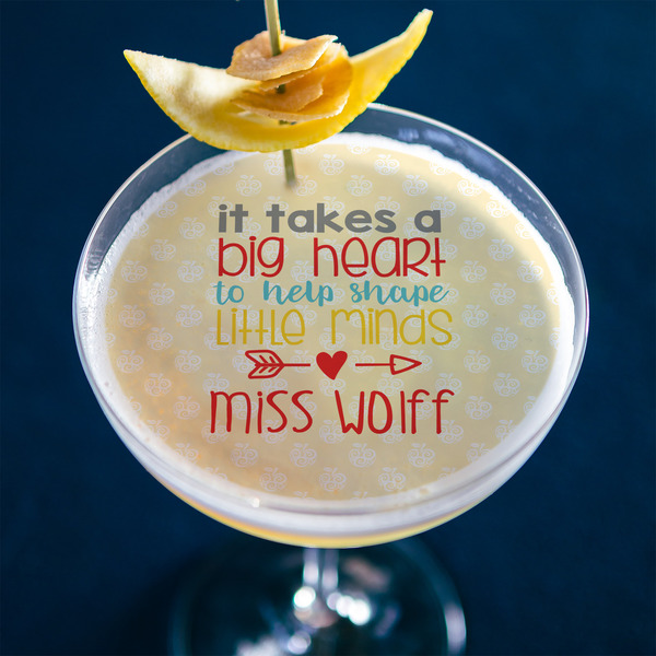 Teacher Quote Printed Drink Topper - XLarge - In Context