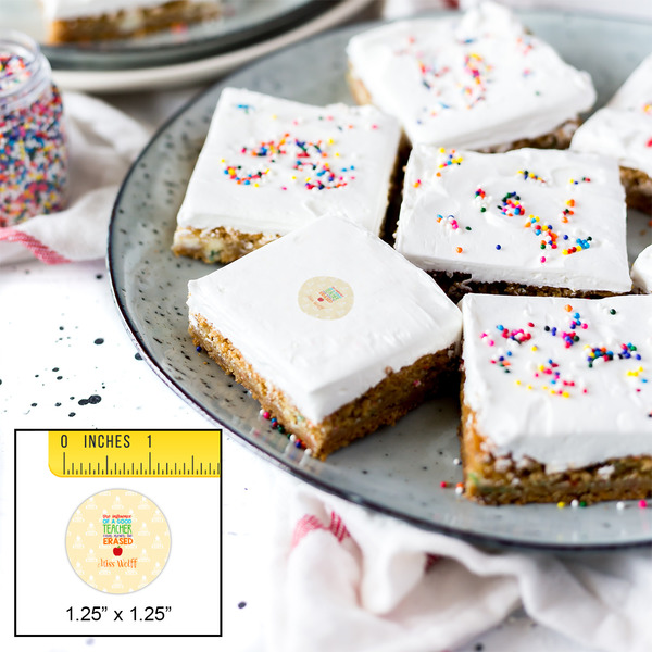 Teacher Quote Printed Icing Circle - XSmall - In Context