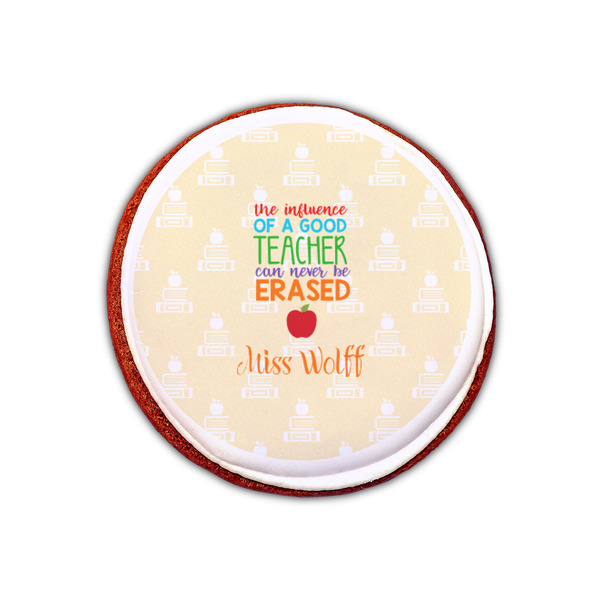 Teacher Quote Printed Icing Circle - XSmall - On Cookie