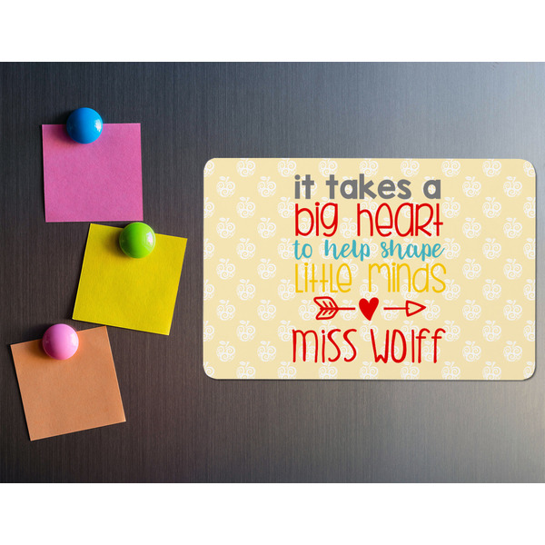 Teacher Quote Rectangular Fridge Magnet - LIFESTYLE