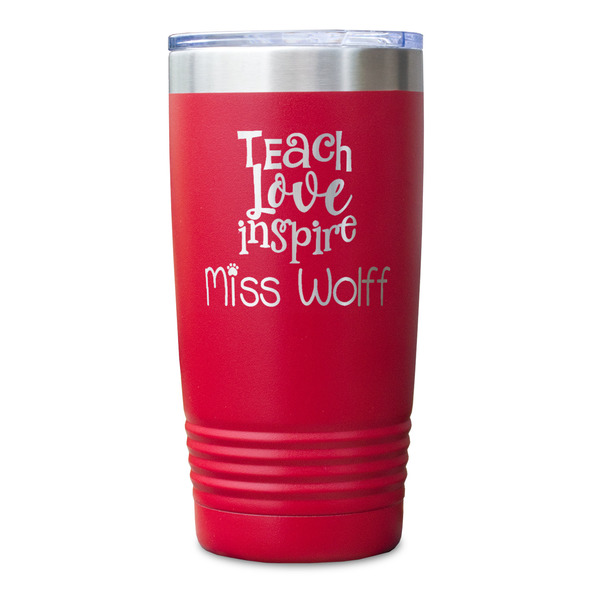 Teacher Quote Red Polar Camel Tumbler - 20oz - Single Sided - Approval