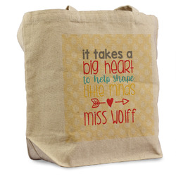 Teacher Gift Reusable Cotton Grocery Bag (Personalized)