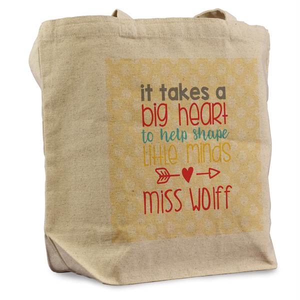 Custom Teacher Gift Reusable Cotton Grocery Bag - Single (Personalized)