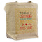 Teacher Quote Reusable Cotton Grocery Bag - Front View
