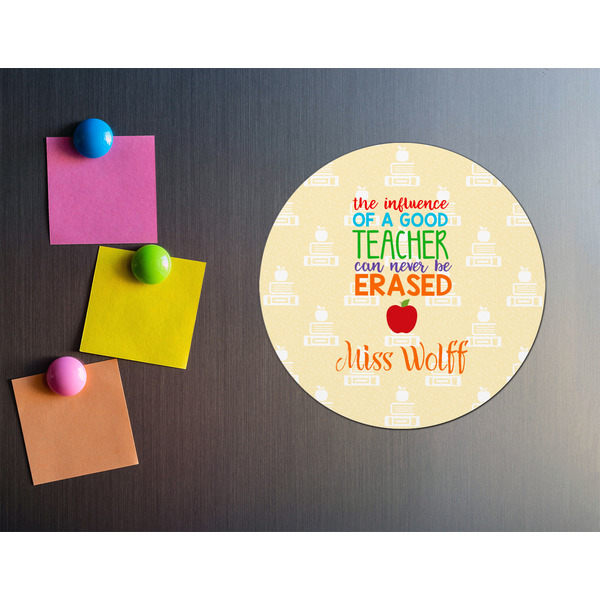 Teacher Quote Round Fridge Magnet - LIFESTYLE