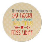 Teacher Gift Round Linen Placemat - Single-Sided - Single (Personalized)