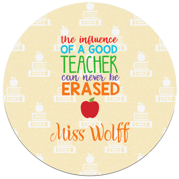 Teacher Quote Round Mousepad - APPROVAL