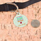 Teacher Quote Round Pet ID Tag - Large - In Context