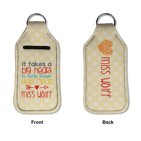 Teacher Quote Sanitizer Holder Keychain - Large APPROVAL (Flat)