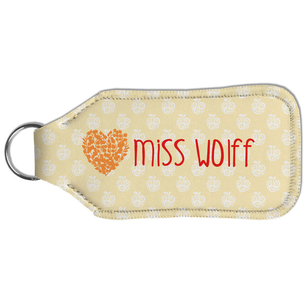 Teacher Quote Sanitizer Holder Keychain - Large (Back)